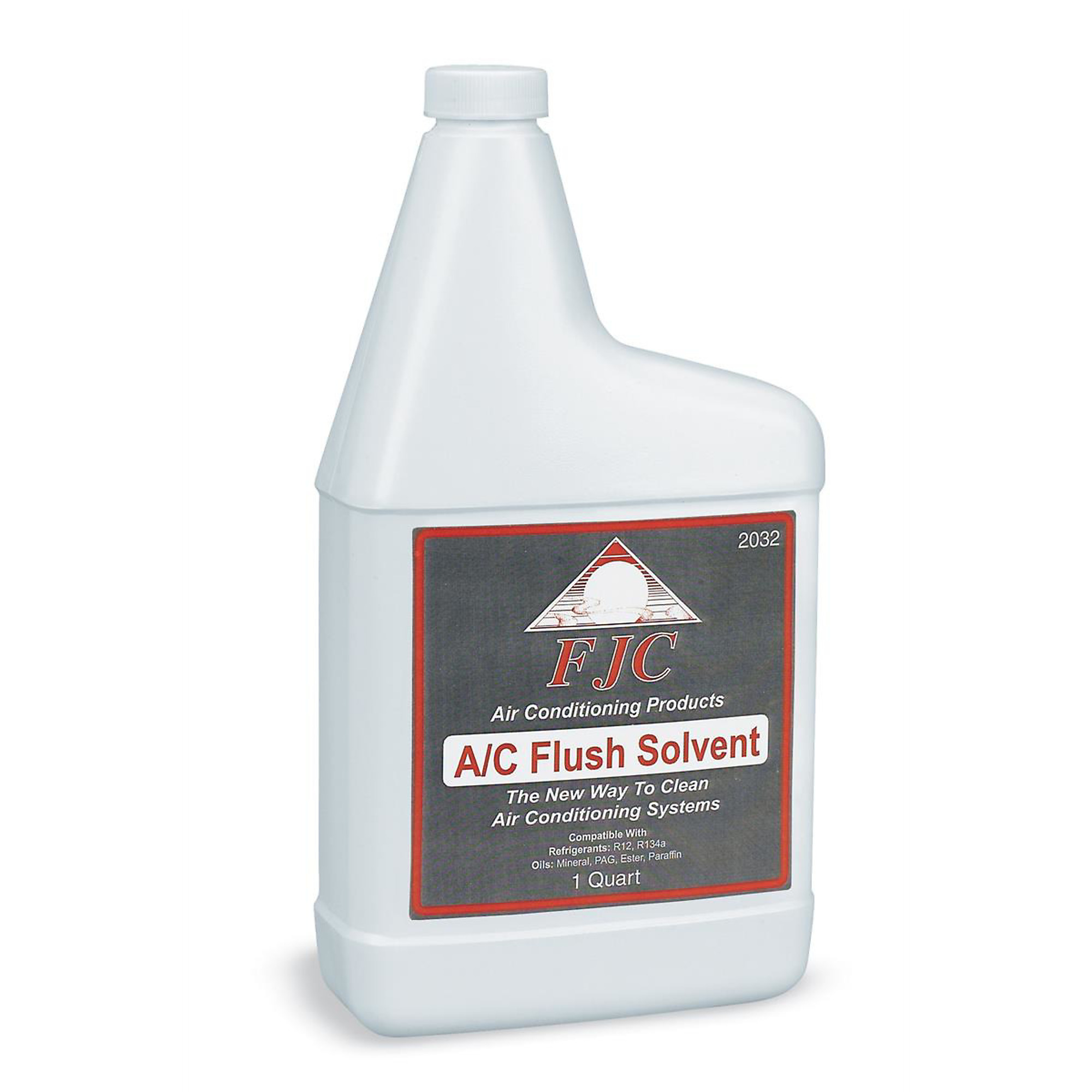 FJC A/C Flush Solvent — 1 Quart, Compatible with R12 and R134a, Removes Moisture and Contaminants, Model# FJC2032